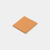 Burnt Orange Terracotta Karo Pattern Cosy Grid Post-it Klebezettel (angewinkelt)