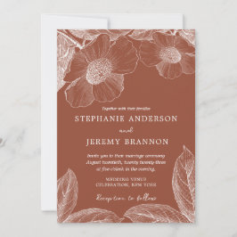 Burnt Orange Terracotta Kunstvoll wandern im Valle Einladung