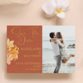 Burnt Orange Terracotta Save the Date