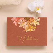 Burnt Orange Terracotta Save the Date