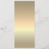 Burnt Orange Terracotta Wedding Menu Menükarte (Rückseite)