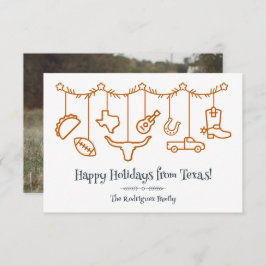 Burnt Orange Texas Holiday Hanging Icons