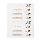 Burnt Orange Texas JOY Holiday (Bogen)