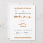 Burnt Orange The Bride's Last Ride Einladung (Rückseite)