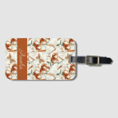 Burnt Orange Tiger Lily Pattern Gepäckanhänger (Vorderseite (Horizontal))