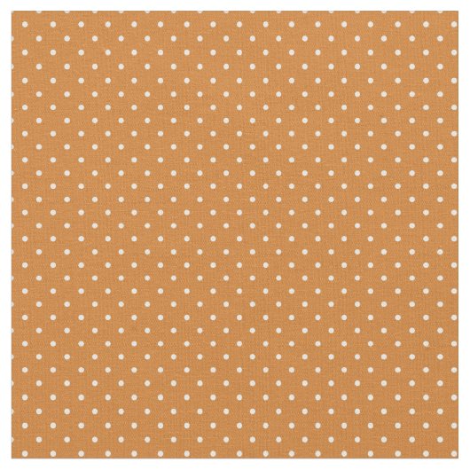Burnt Orange Tiny Dots Stoff (Nahaufnahme)