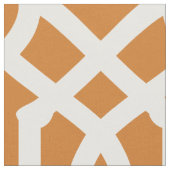Burnt Orange Trellis Large Scale Stoff (Nahaufnahme)