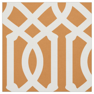 Burnt Orange Trellis Large Scale Stoff