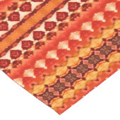 Burnt Orange Tribal Geometric Striping Kurzer Tischläufer (Ecke)