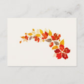 Burnt Orange Tropical Hibiskus Florals Wedding Begleitkarte (Rückseite)