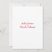 Burnt Orange Tropical Hibiskus Florals Wedding Einladung (Rückseite)