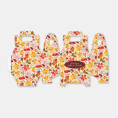 Burnt Orange Tropical Hibiskus Florals Wedding Geschenkschachtel (Ungefaltet)