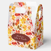 Burnt Orange Tropical Hibiskus Florals Wedding Geschenkschachtel (Geöffnet)