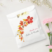 Burnt Orange Tropical Hibiskus Florals Wedding Geschenktütchen (Versiegelt)