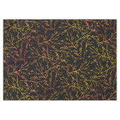 Burnt Orange Twigs auf Black Tischdecke (Vorderseite (Horizontal))