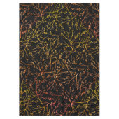 Burnt Orange Twigs auf Black Tischdecke (Vorderseite)