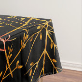 Burnt Orange Twigs auf Black Tischdecke (Beispiel)