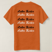 Burnt Orange Twirl Girl T - Shirt (Design Rückseite)