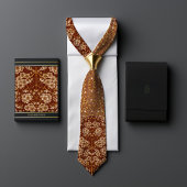 Burnt Orange Viktorianisch-Ära Blühende Snowberry  Krawatte