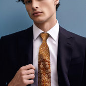 Burnt Orange Viktorianisch-Ära Blühende Snowberry  Krawatte