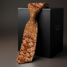 Burnt Orange Viktorianisch-Ära Blühende Snowberry  Krawatte