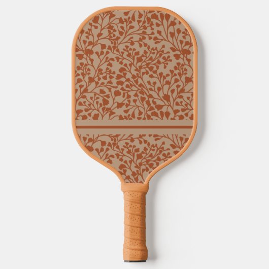 Burnt Orange Vines Pickleball Schläger (Vorderseite)