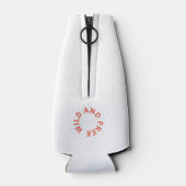 Burnt Orange Wappen Family Camping Flaschenkühler (Rückseite)