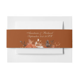 Burnt Orange Wedding Einladungsbanderole