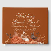 Burnt Orange Wedding Gästebuch (Vorderseite)