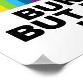 Burnt out, aber da hineinhängen poster (Ecke)