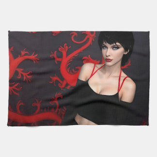 Burnt Out Souls kitchen towel Geschirrtuch