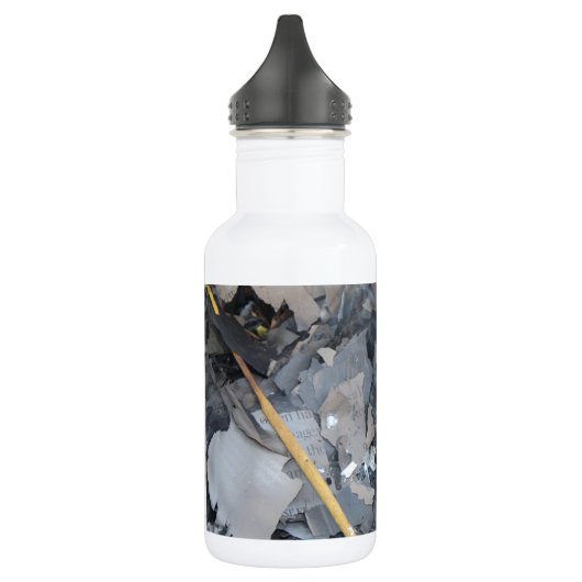 Burnt Papers Edelstahlflasche (Links)