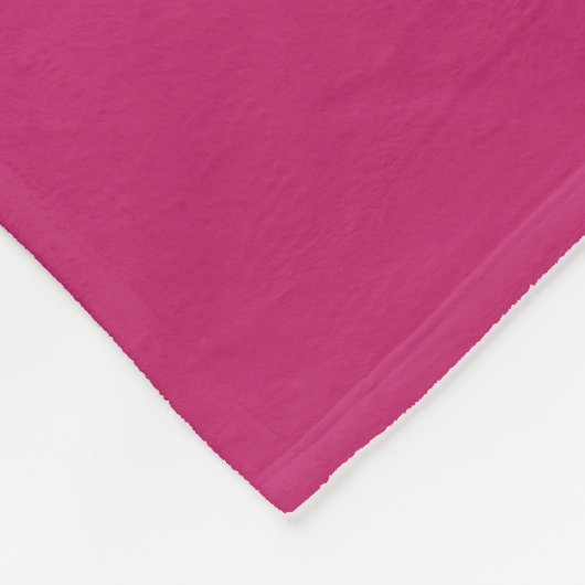 Burnt Pink Fleece Blanket (Ecke)