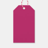 Burnt Pink Gift Tags Geschenkanhänger (Vorderseite)