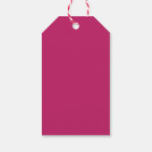 Burnt Pink Gift Tags Geschenkanhänger (Rückseite)
