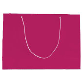 Burnt Pink Große Geschenktasche Geschenktüte (Rückseite)