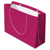 Burnt Pink Große Geschenktasche Geschenktüte (Rückseite Schrägansicht)