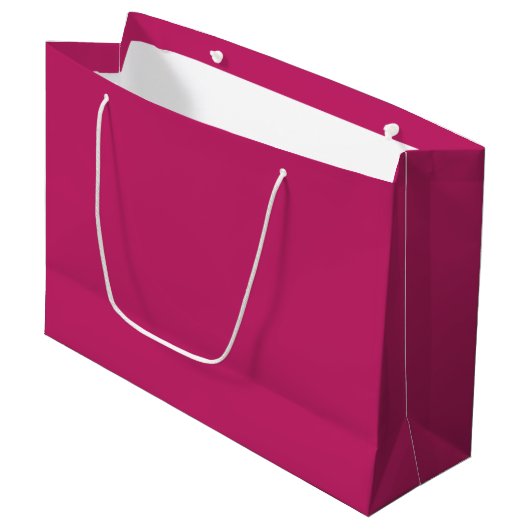 Burnt Pink Große Geschenktasche Geschenktüte (Vorderseite Schrägansicht)