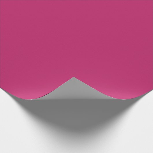 Burnt Pink Matte Wrapping Paper Geschenkpapier (Ecke)