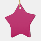Burnt Pink Star Keramik Ornament (Links)