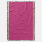 Burnt Pink Throw Blanket Decke (Vorderseite Vertikal)