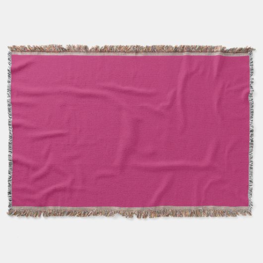 Burnt Pink Throw Blanket Decke (Vorderseite)