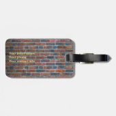 Burnt Red Brick Gepäckanhänger (Rückseite horizontal)