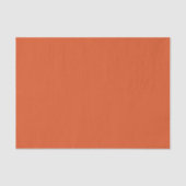 Burnt Reddish Orange Pop Of Color Seidenpapier (Vorderseite)