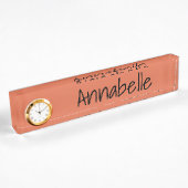 Burnt Sienna Namensplakette