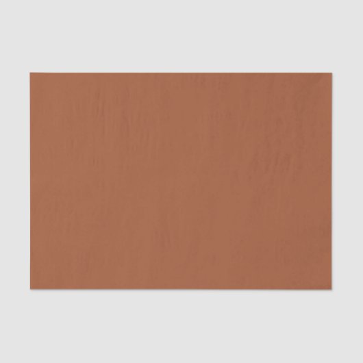 Burnt Sienna Solid Color Seidenpapier (Vorderseite)