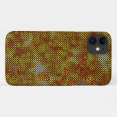 Burnt-Streifen und farbiges Schach Case-Mate iPhone Hülle (Rückseite (Horizontal))