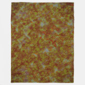 Burnt-Streifen und farbiges Schach Fleecedecke (Vorderseite)