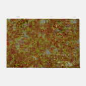 Burnt-Streifen und farbiges Schach Fußmatte (Vorderseite)