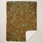 Burnt-Streifen und farbiges Schach Sherpadecke (Vorderseite)